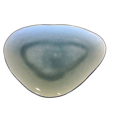 Teller Gastro Oval Grau Blau 16 cm (4-teilig)