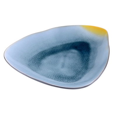 Plate Gastro Oval Grey Blue 28 cm (3 pc)