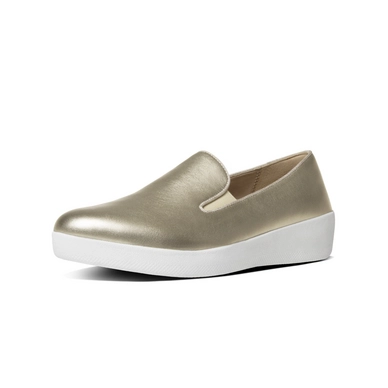 FitFlop Superskate Leather Pale Gold
