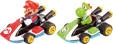 Pull & Speed Auto Carrera Mario Kart 8 Mario/Yoshi (2-Delig)