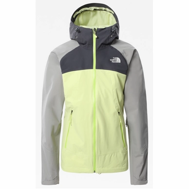 Jas The North Face Women Stratos Jacket Pale Lime Yellow Vanadis Grey Meld Grey