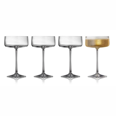 Champagneglas Lyngby Glas Krystal Zero Clear 260 ml (4-delig)