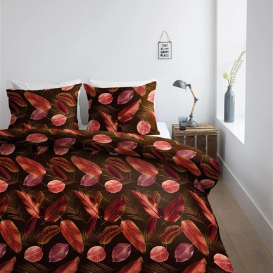 Housse de Couette Ambiante Cordyline Rouge Satin