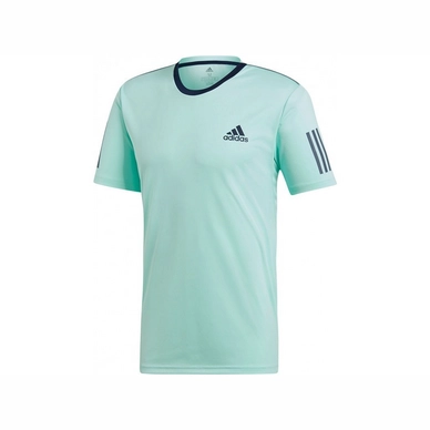 Tennisshirt Adidas Club 3 Stripes Tee Clear Mint Herren