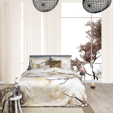 Dekbedovertrek Heckett & Lane Refined Piano Beige Satijn