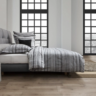 Dekbedovertrek Heckett & Lane Refined Velvet Touch Mott Grijs Katoen