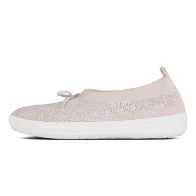 Ballerina FitFlop Uberknit™ Slip On With Bow Neon Blush/White