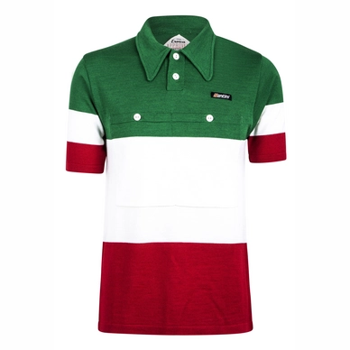 Fietsshirt Santini Eroica Short Sleeve Jersey Italia Multi