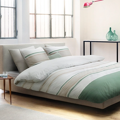 Housse de Coton Marc O'Polo Etta Vert Satin de Coton