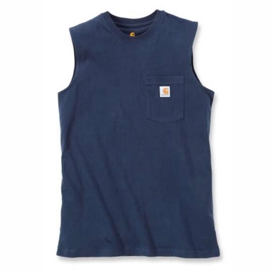 Tanktop Carhartt Men Workwearear Pocket Sleeveless T-Shirt Navy