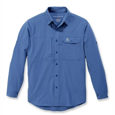 Blouse Carhartt Men Force Extremes Angler Shirt L/S Blue Heather