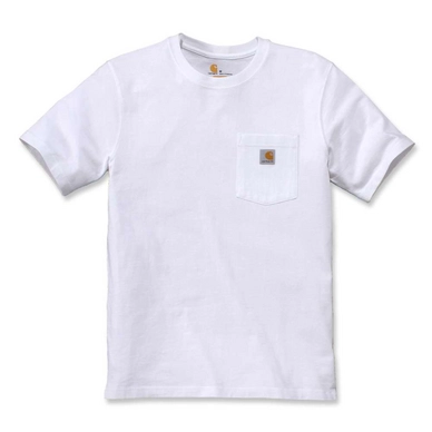 T-Shirt Carhartt Men Workwear Pocket S/S White