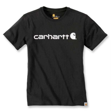 T-Shirt Carhartt Wk195 Workwear Logo Graphic Schwarz S/S Damen