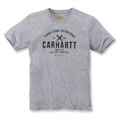 T-Shirt Carhartt Emea Outlast Graphic Heather Grau Herren S/S