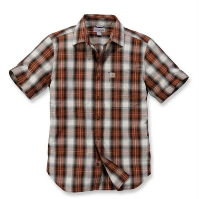 Blouse Carhartt Men S/S Essential Open Collar Shirt Plaid Plaid Sequoia