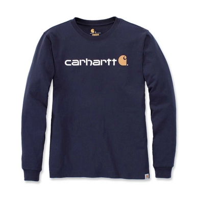 T-Shirt Carhartt Men Core Logo L/S Navy