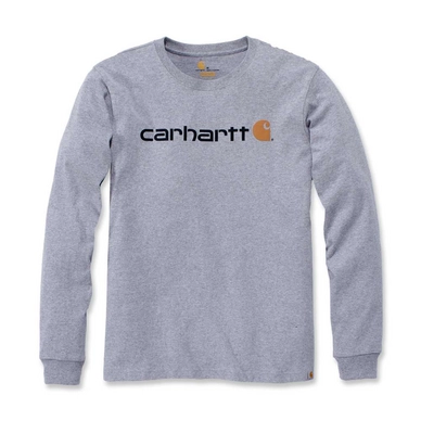 T-Shirt Carhartt Men Core Logo L/S Heather Grey