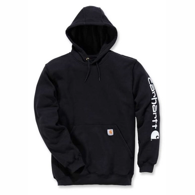Trui Carhartt Men Sleeve Logo Hooded Sweatshirt Black