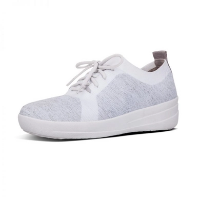 FitFlop F Sporty™ Uberknit Metallic Weave Metallic Silver Urban White Damen