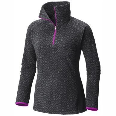 Pull de Ski Columbia Glacial Fleece III Print 1/2 Zip Women's Black Zigzag