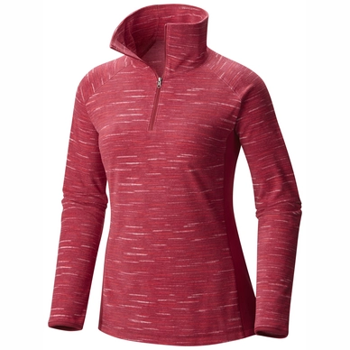 Skipully Columbia Glacial Fleece III Print 1/2 Zip Women's Red Orchid Strata