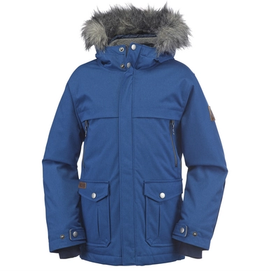 Winterjas Columbia Barlow Pass 600 TurboDown Jacket Kids Marine Blue Melange