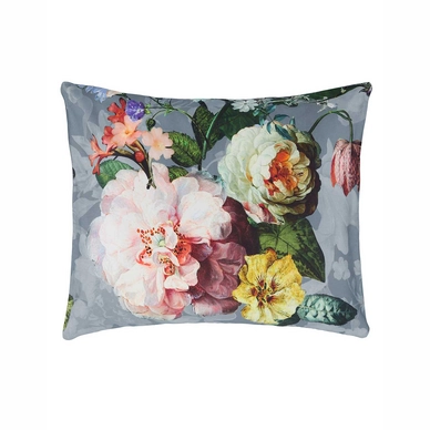 Taies d'oreiller Essenza Fleur Faded Blue Satin de Coton (65 x 65 cm)