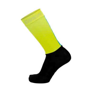 Fietssokken Santini Men Redux Low-Profile Aero Flashy Yellow
