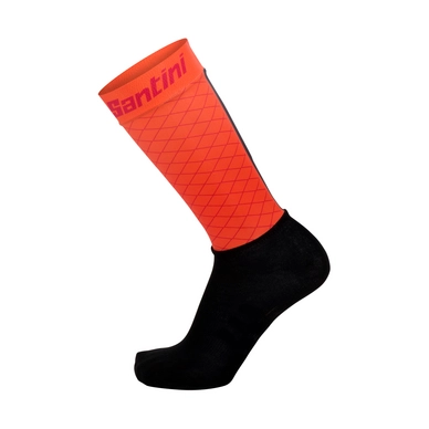 Fietssokken Santini Men Redux Low-Profile Aero Red