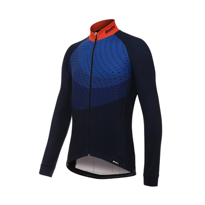 Fietsshirt Santini Men Ocean Winter Black