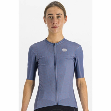 Maillot de Cyclisme Sportful Women Checkmate W Jersey Berry Blue Mauve