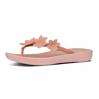 Zehentrenner FitFlop Iqushion Floral Flip Flops Dusty Pink