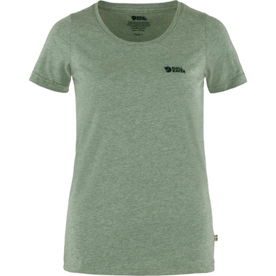 T-Shirt Fjallraven Women Logo Patina Green-Melange