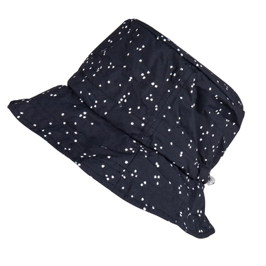 Regenhoed Happy Rainy Days Foldable Hat Bonita Black Off White
