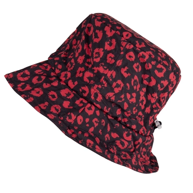 Chapeau de Pluie Happy Rainy Days Foldable Hat Rena Dark Red Black