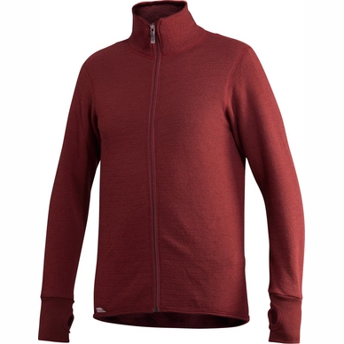 Sweatshirt Woolpower Full Zip Jacket 400 Rust Red