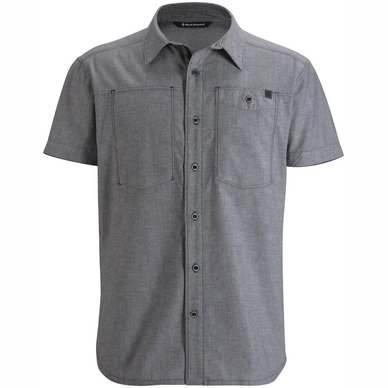 Blouse Black Diamond Men Ss Chambray Modernist Shirt Slate