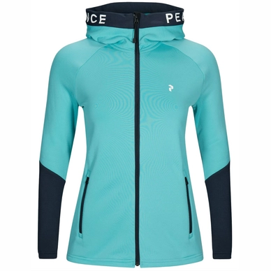 Gilet Peak Performance Women Rider Zip Hooded Tonic Sky