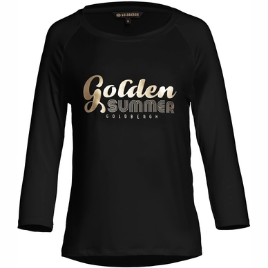 T-Shirt Goldbergh Nova 3/4 Black Damen