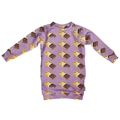 Sweater Dress SNURK Kids Chocolate Dream Purple