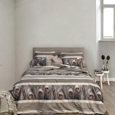 Bettwäsche Heckett & Lane Gita Brown Flanell