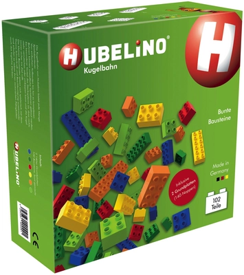 Knikkerbaan Hubelino Bouwstenen (102-delig)