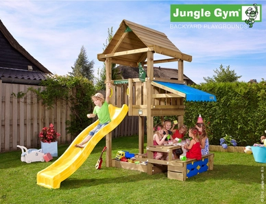 Speelset Jungle Gym Jungle House + Mini Picnic 120 Geel