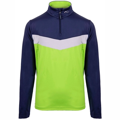 Skipullover KJUS Gian Midlayer HZ Boys Stem Green/Atlanta Blue