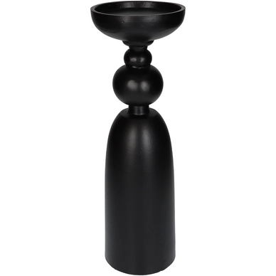 Kandelaar HD Living Black 12 x 12 x 37 cm