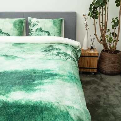 Dekbedovertrek Kayori Katai Groen Tencel