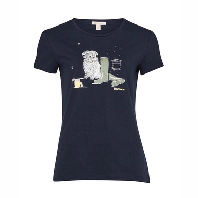 T-Shirt Barbour Women Rowen Tee Navy