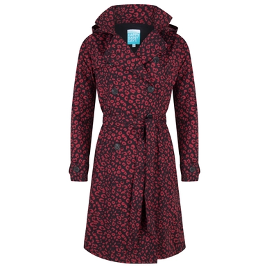 Veste de Pluie Happy Rainy Days Long Raincoat Rena Dark Red Black