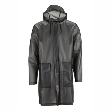 Imperméable RAINS Hooded Coat Foggy Black