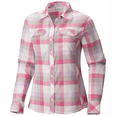 Bluse Columbia Camp Henry Harbor Bright Lavender Block Stripe Damen